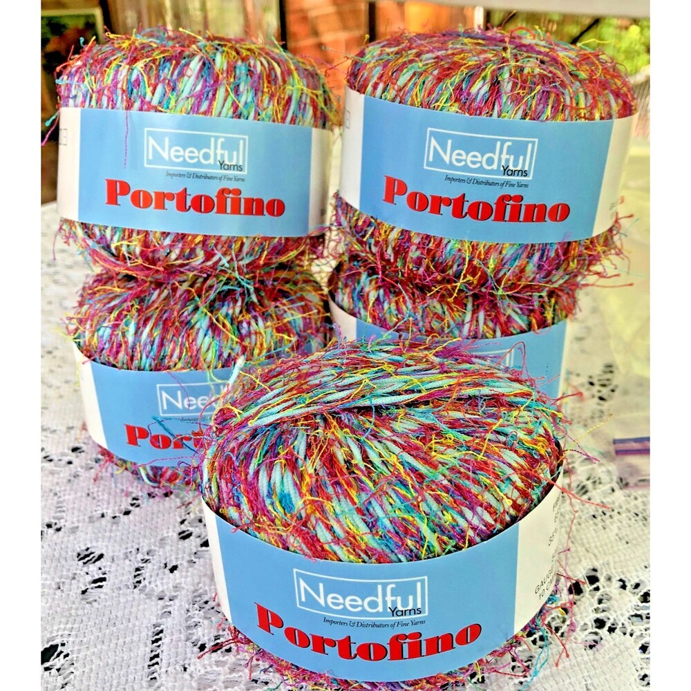Vintage Needful Yarns Portofino Eyelash lot of 5 #0423